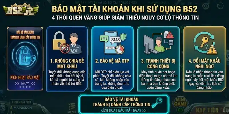 B52 app | Game Bài B52Club Bom Tấn Đổi Thưởng - Tải App Chú ý bảo vệ tài khoản và dữ liệu cá nhân